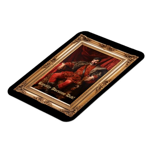 Royal Portrait Custom gepersonaliseerde foto  Magneet (Linkerzijde)