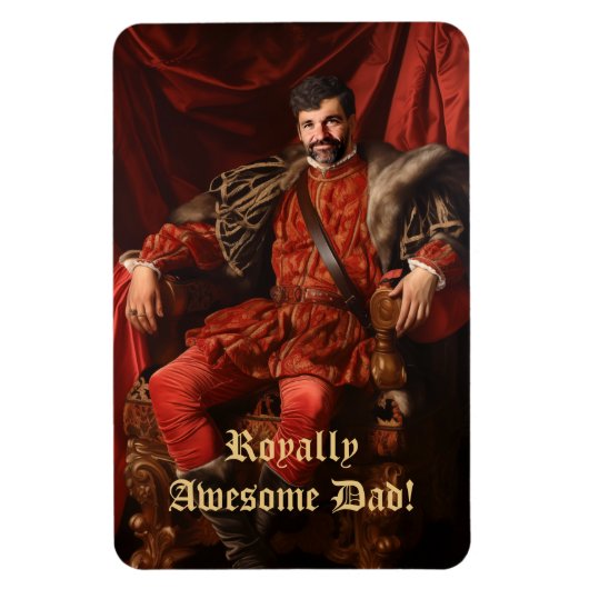 Royal Portrait Custom gepersonaliseerde foto Magneet (Verticaal)