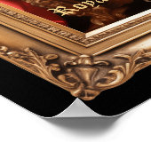 Royal Portrait Custom gepersonaliseerde foto  Poster (Hoek)