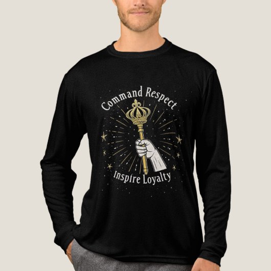 Royal Power & Loyalty Tri-Blend Shirt (Voorkant volledig)