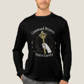 Royal Power & LoyaltyT-Shirt Hoodie Tri-Blend Shirt (Voorkant volledig)