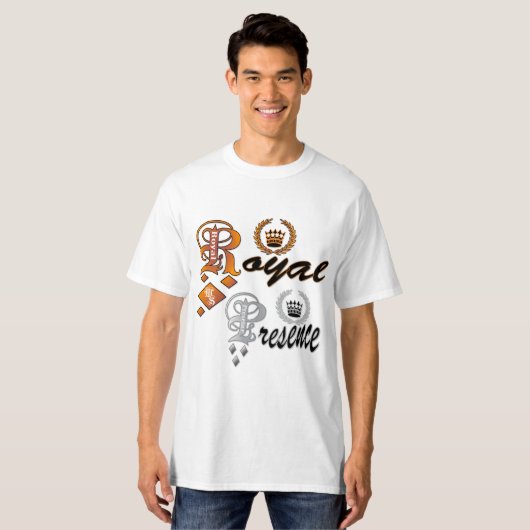 Royal Presence (tekst) T-shirt (Voorkant volledig)