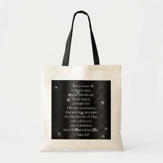 Royal Priesthood Bijbelschrift Elegant Tote Bag (Voorkant)