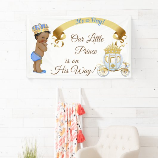 Royal Prince Baby Boy Carriage Blue Gold Spandoek (Insitu)