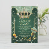 Royal Prince Baby Boy Shower-uitnodigingen Kaart (Staand voorkant)