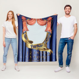 Royal Prince Baby Milestone Fleece Deken