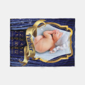 Royal Prince Baby Milestone foto Fleece Deken (Voorkant (Horizontaal))