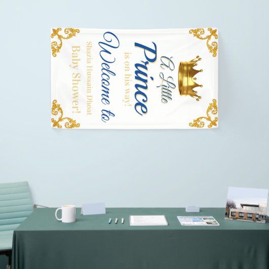 Royal Prince Baby shower Banner (Beurs)