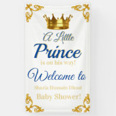Royal Prince Baby shower Banner (Verticaal)