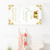 Royal Prince Baby shower Banner (Insitu)