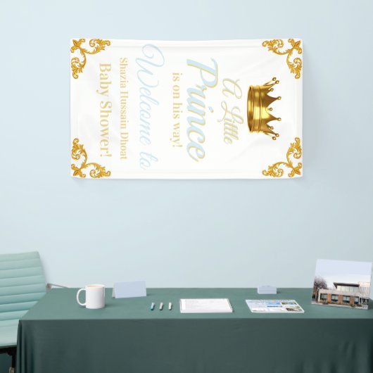 Royal Prince Baby shower Banner (Beurs)