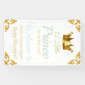 Royal Prince Baby shower Banner (Horizontaal)