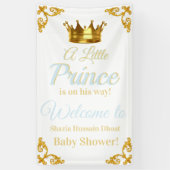 Royal Prince Baby shower Banner (Verticaal)