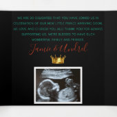 Royal Prince Baby shower Red|Green|Gold 3 Foto Drieluik Programma (Binnenkant midden)