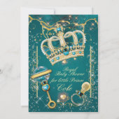 Royal Prince Baby Shower Uitnodigingen (Achterkant)