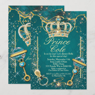 Royal Prince Baby Shower Uitnodigingen