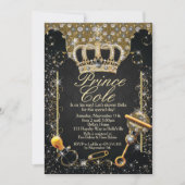 Royal Prince Baby Shower Uitnodigingen (Voorkant)