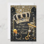 Royal Prince Baby Shower Uitnodigingen (Achterkant)
