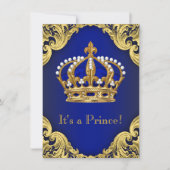 Royal Prince Baby Shower-uitnodigingen Kaart (Voorkant)