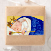 Royal Prince Baby shower Waterflesetiketten Etiket (Insitu)