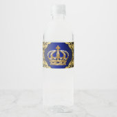 Royal Prince Baby shower Waterflesetiketten Waterfles Etiket (Voorkant)