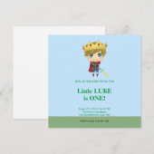 Royal Prince Birthday Uitnodiging (Voorkant / Achterkant)