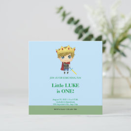 Royal Prince Birthday Uitnodiging