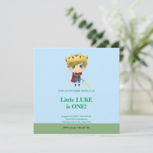 Royal Prince Birthday Uitnodiging