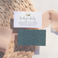 Royal Prince Blue Crown Baby shower boeken voor Ba