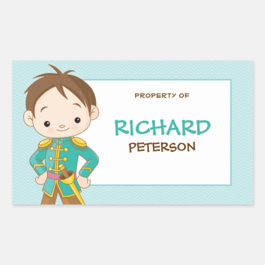 Royal Prince Book Label / Gift Label Sticker (Voorkant)