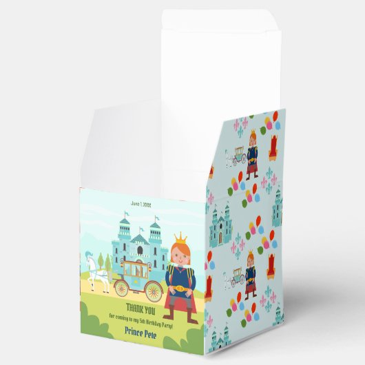 Royal Prince Boy verjaardagsfeestje Bedankdoosjes (Geopend)