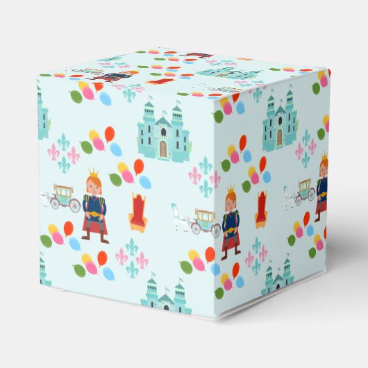 Royal Prince Boy verjaardagsfeestje Bedankdoosjes (Achterkant)