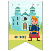 Royal Prince Boy Verjaardagsfeestje Bun Vlaggetjes (Eerste vlag)