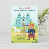 Royal Prince Boy verjaardagsfeestje Kaart (Staand voorkant)