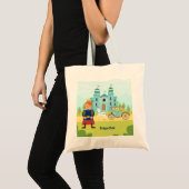 Royal Prince Boy verjaardagsfeestje Tote Bag (Voorkant (product))