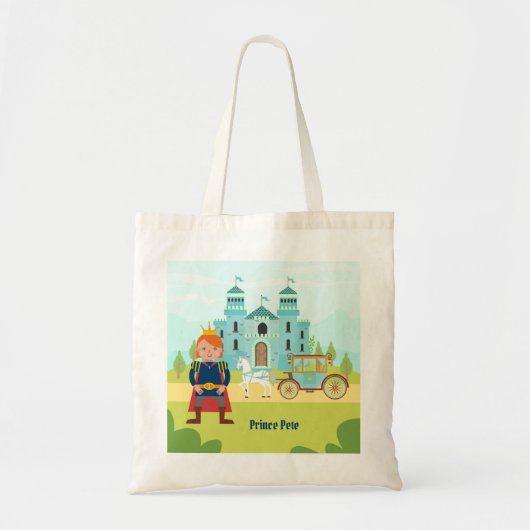 Royal Prince Boy verjaardagsfeestje Tote Bag (Voorkant)