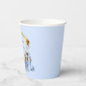 Royal Prince Castle Carriage Blue Gold Boy Papieren Bekers (Links)