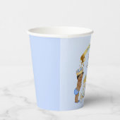 Royal Prince Castle Carriage Blue Gold Boy Papieren Bekers (Rechts)