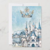 Royal Prince Castle Draak Kroon Blauw Goud Jongen Kaart (Achterkant)