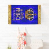 Royal Prince Crown Boy Prince Baby shower Spandoek (Insitu)