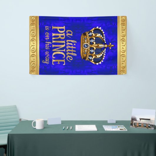 Royal Prince Crown Boy Prince Baby shower Spandoek (Beurs)
