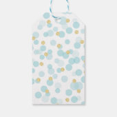 Royal Prince Eerste Verjaardag Blauw Goud Cadeaulabel (Achterkant)