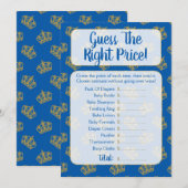 Royal Prince Raad het Baby shower Game Kaart (Voorkant / Achterkant)