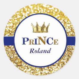 Royal Prince stickers in blauw en goud