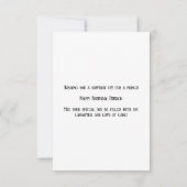 Royal Prince Verjaardagsvreugde Kaart (Achterkant)