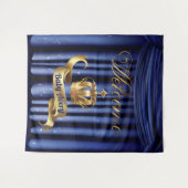 Royal Prince Welcome Baby Baby shower Wandkleed (Voorkant (horizontaal))