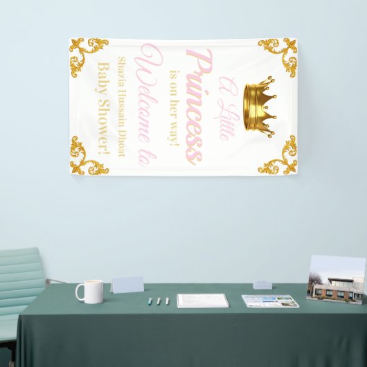 Royal Princess Baby shower Banner (Beurs)