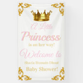 Royal Princess Baby shower Banner (Verticaal)