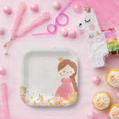 Royal Princess Birthday Party Papieren Bordje (Feest)