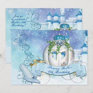 Royal Princess Cinderella-uitnodigingen Kaart